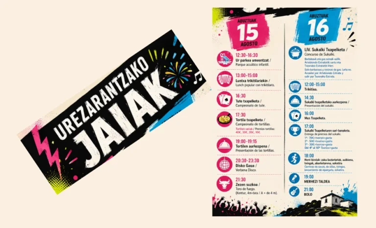 FIESTAS DE UREZARANTZA 2026