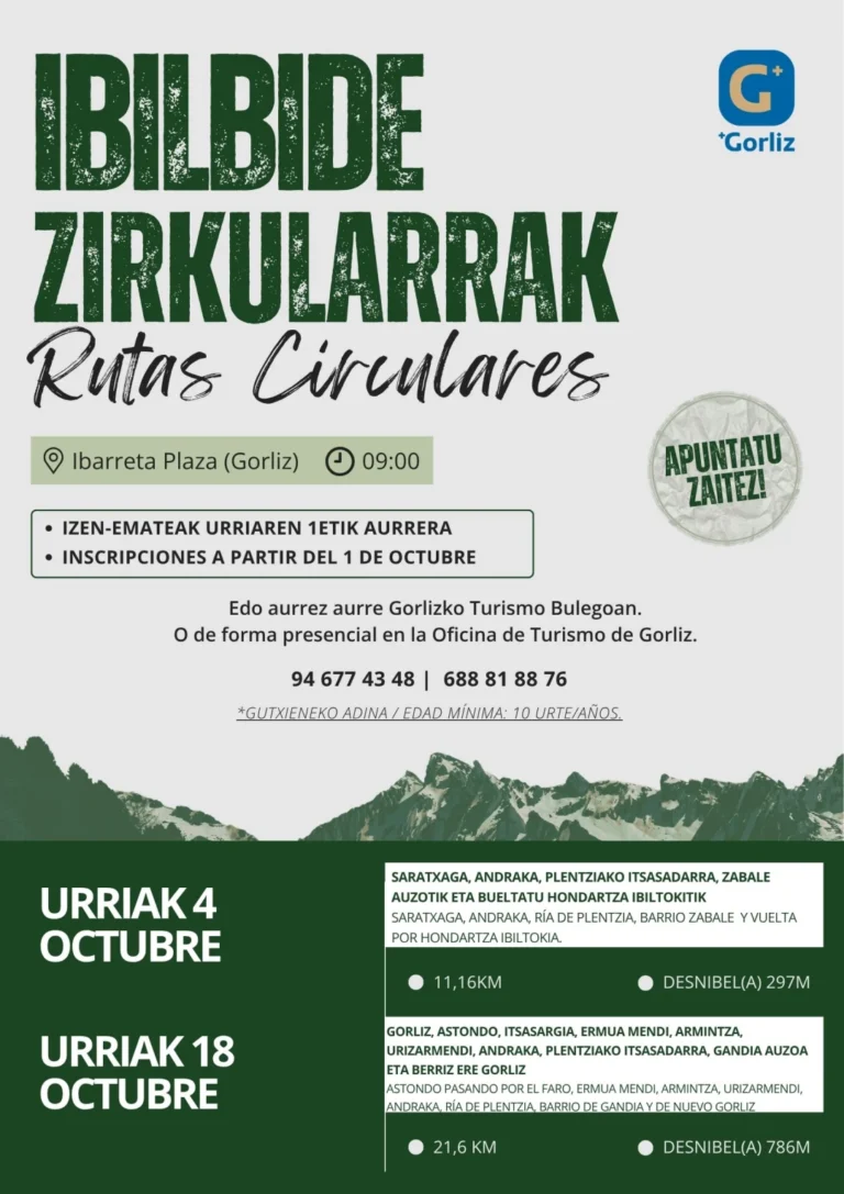 RUTAS CIRCULARES OCTUBRE 2026